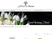 Tablet Screenshot of flowershophotsprings.com